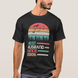 Bröllop gifta årsdagen 16 år Bästa Make T Shirt