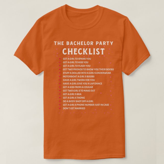 Bröllop Giftermål Bachelor Party Groom Gift 4 T Shirt (Design framsida)