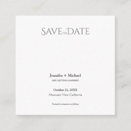 Bröllop Giftermål minimalistiskt calligrafi-skript Tilläggskort