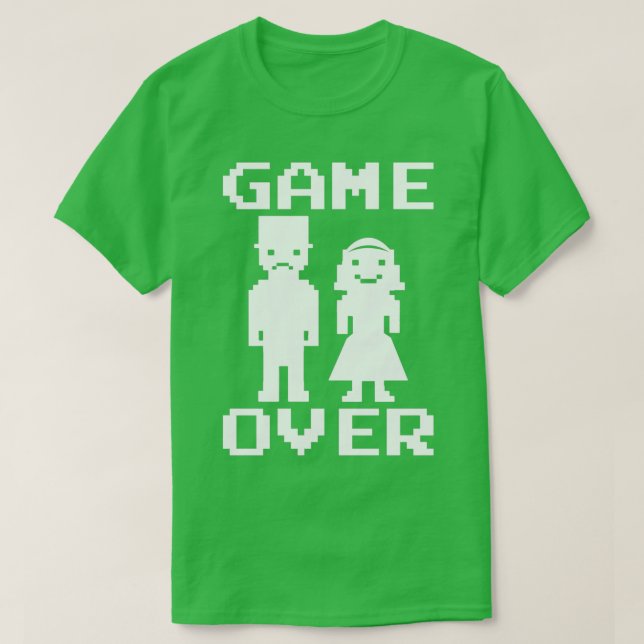 Bröllop Giftermål-spel över gromen T Shirt (Design framsida)