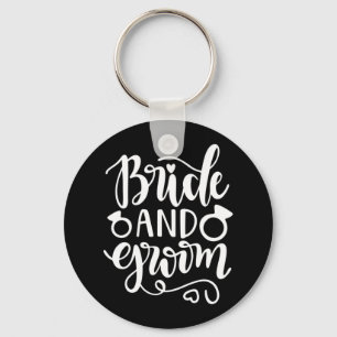 Bröllop-giftskam och groom nyckelring