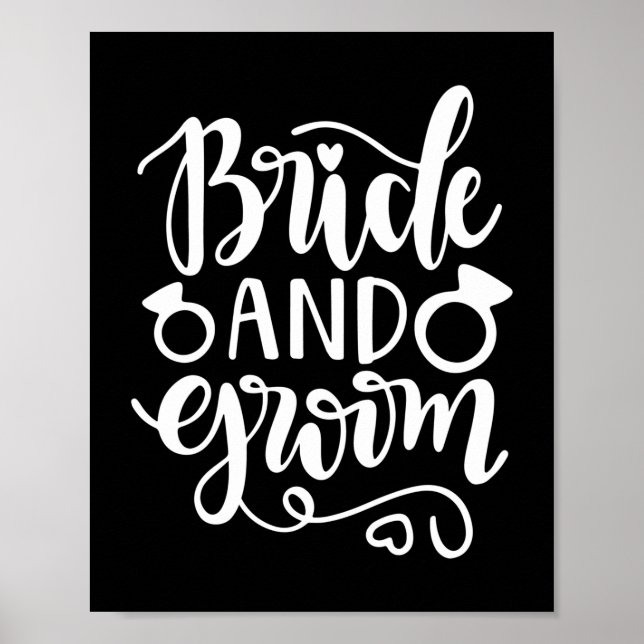 Bröllop-giftskam och groom poster (Framsidan)