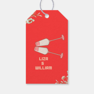 Bröllop GIFTThank You Märkre Presentetikett