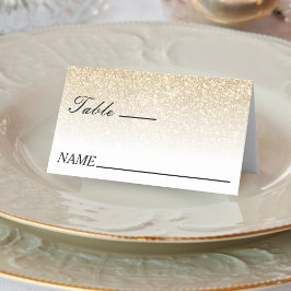 Bröllop, Glitter och Guld Placeringskort