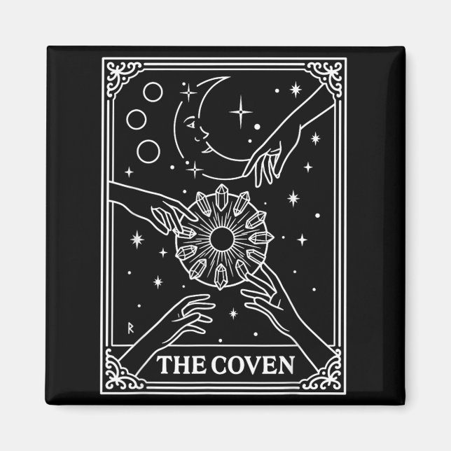 Bröllop Gothic Coven Bride Bach Crew Magnet (Framsidan)