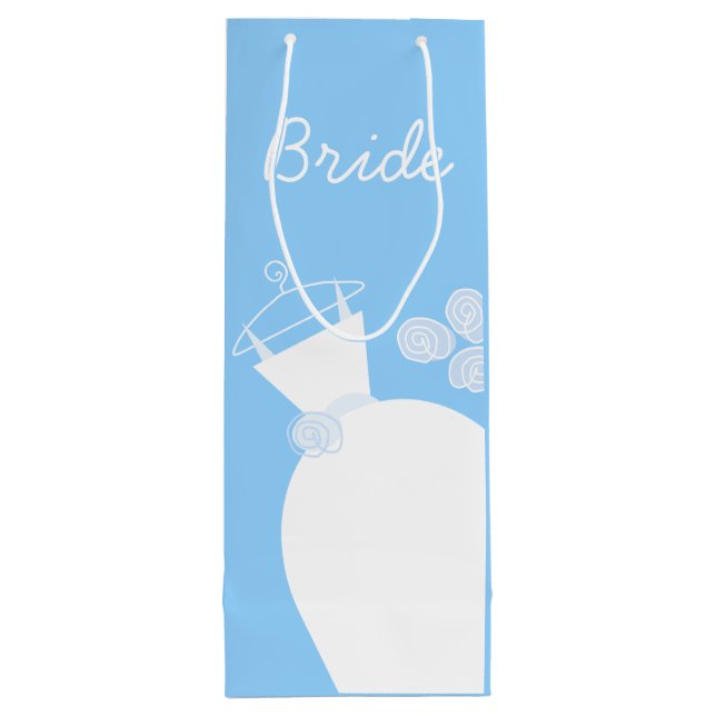 Bröllop Gown Blue Bride vin (Baksidan)