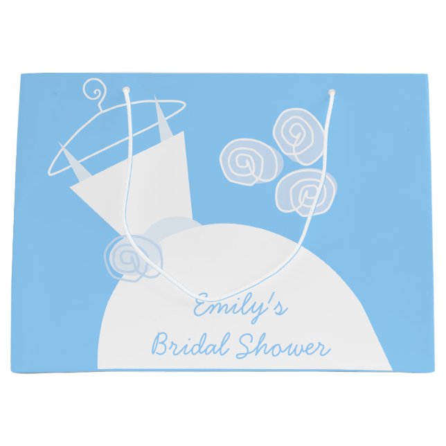 Bröllop Gown Blue-Möhippan stor (Framsidan)