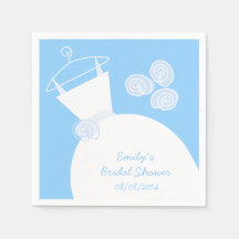 Bröllop Gown Blue-möhippan "Text"