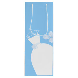 Bröllop Gown Blue-presentpåse vin