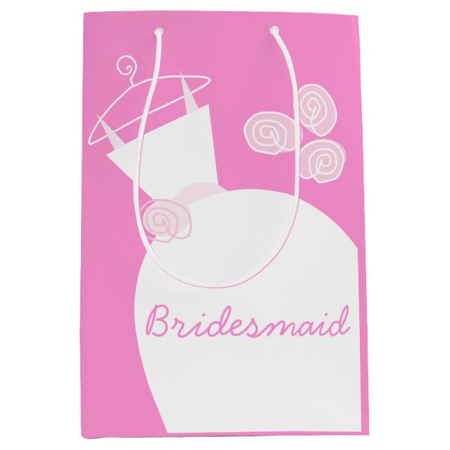 Bröllop Gown Rosa Bridesmaid medium (Framsidan)