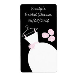 Bröllop Gown Rosa 'Möhippa' etikett svart Fraktsedel