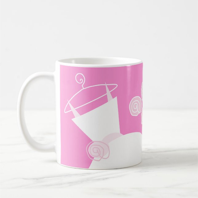 Bröllop Gown Rosa "Möhippa" mugg (Vänster)