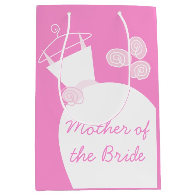Bröllop Gown Rosa Mor of Bride medium (Framsidan)