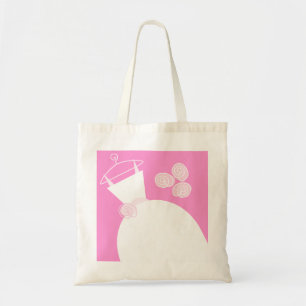 Bröllop Gown Rosa to bag Tygkasse