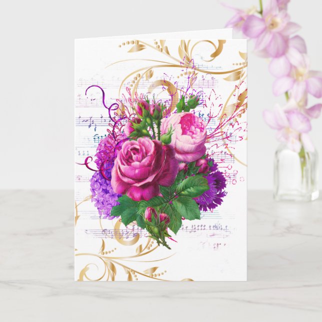 Bröllop Grattis Add Namn Lilac Ephemera Kort (Orkide)