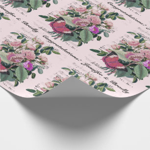 Bröllop Grattis Add Namn Ro Ephemera Presentpapper
