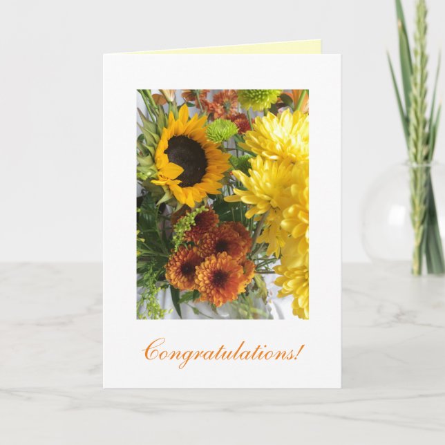 Bröllop "grattisar! kort (Framsida)