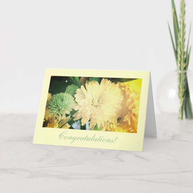 Bröllop "grattisar! kort (Framsida)