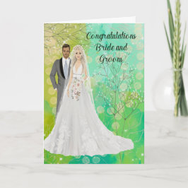 Bröllop Grattisar till Bride och Groom Kort
