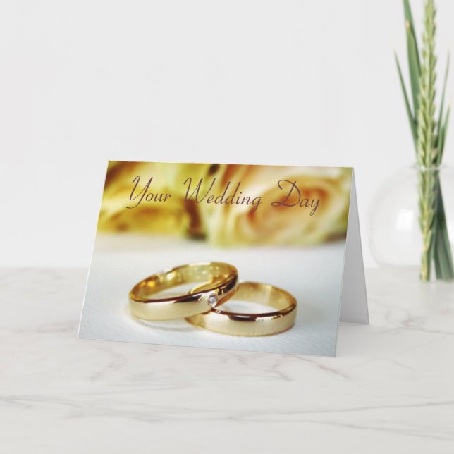 Bröllop Gratulerarare/Brid & Groom Kort (Framsida)