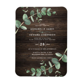 Bröllop greenery Eucalyptus botaniska mörkar Magnet