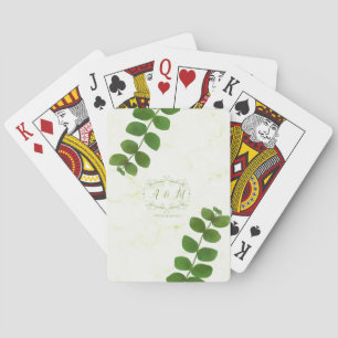 Bröllop Grönt Chic Casinokort