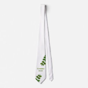 Bröllop Grönt Chic Groomsman Slips