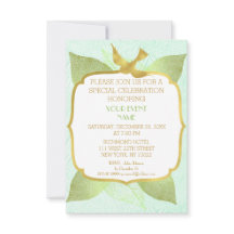 Bröllop Grönt Golden Vip i modern födelsedagsdag