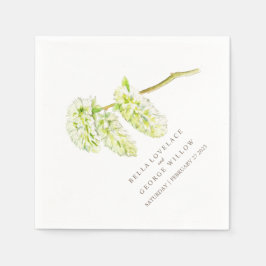 Bröllop grönt snö pappra blöjor pappersservett