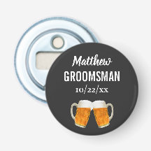 Bröllop Groomsman Bachelor Party Favor Beer Cheers