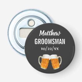 Bröllop Groomsman Bachelor Party Favor Beer Cheers Flasköppnare