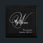 Bröllop Groomsman Gift Elegant Monogram   Namn Minnesask<br><div class="desc">Bröllop Groomsman Gift Elegant Monogram Namn Keepsakes Gift Box. Klicka på Anpassa den här mallen om du vill anpassa den här nyckelrutan med Monogram, Namn och Datum snabbt och enkelt. 30 dagars återbetalningsgaranti. Fraktaser över hela världen snabbt. Bröllop Groomsman Gift Elegant Monogram Namn Gift Box. Skapat av RjFxx *Alla höger...</div>