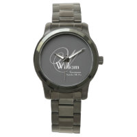 Bröllop Groomsman Gift Modern Monogram Coola Black