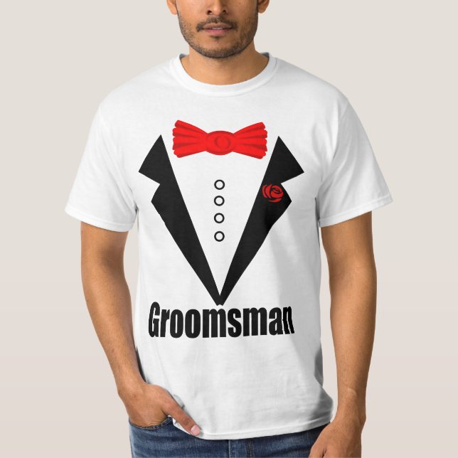 bröllop, groomsman t shirt (Framsida)