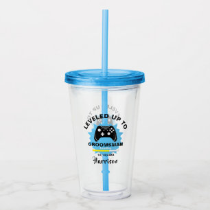 Bröllop Groomsman utjämnade spelaren Take Away Mugg