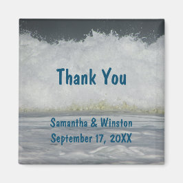 Bröllop Guest Beach Ocean Ceremony Tack Magnet