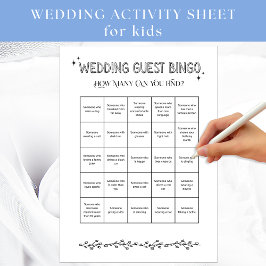 Bröllop Guest Bingo Activity Lakan