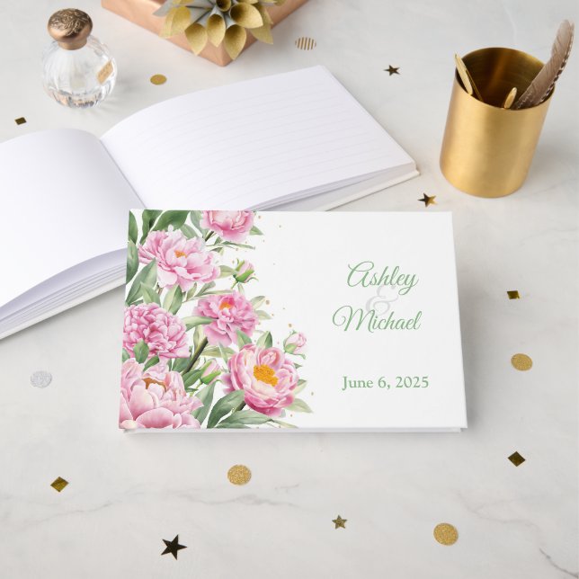 Bröllop Guest Bok (Framsida öppen)