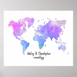 Bröllop Guest Bok Art i Poster