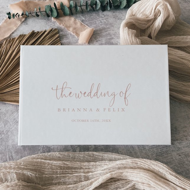 Bröllop Guest Bok i Ro Guld Finare (Skapare uppladdad)