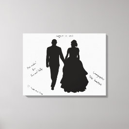 Bröllop Guest Bok par Silhouette Canvas