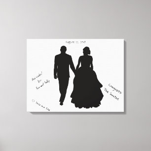 Bröllop Guest Bok par Silhouette Canvas