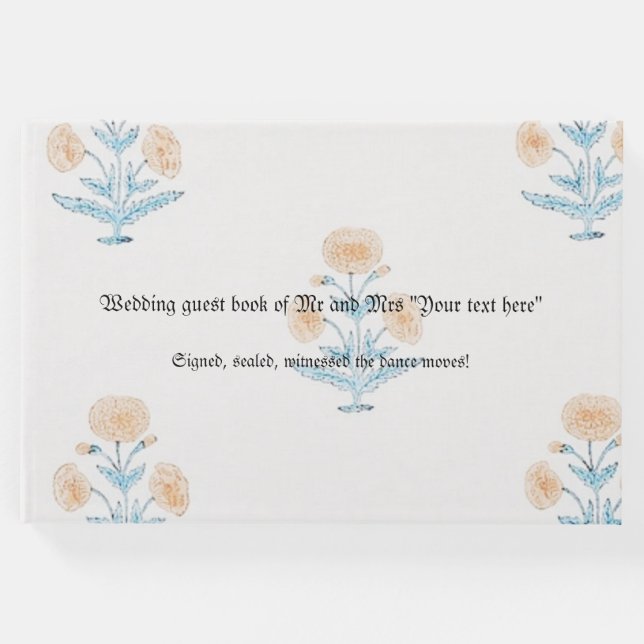 Bröllop Guest Bok personifierbar klassisk konst (Framsida)