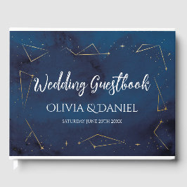 Bröllop Guest Bok Stjärntecken marinkonstellation