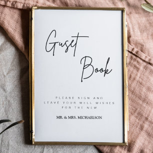 Bröllop Guest Bok-tecken Bröllopmottagningsskylt Poster