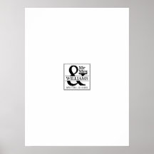 Bröllop Guestbook Namnteckning Board - Mr & Mrs.