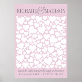 Bröllop Guestbook Poster - VÄLJ FÄRG 20 x 28