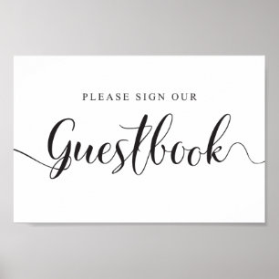 Bröllop Guestbook-tecken. Skriv under vår gästbok Poster