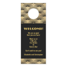 Bröllop Guld Art Deco Välkomsthändelse - kvartal