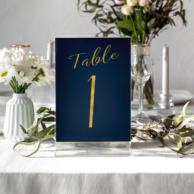 Bröllop guld glitter-flottan elegant bordsnummer (Skapare uppladdad)